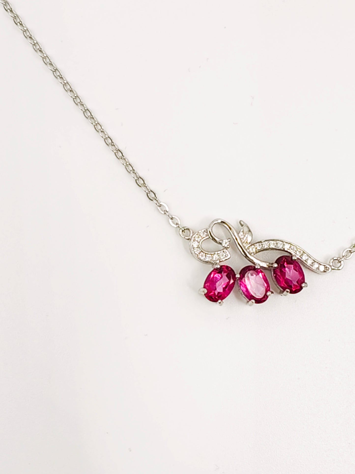 Pink Topaz Fashion Pandent Necklace, S925 Sterling Silver, Premium Natural Gemstone – Elegant Gemstone Jewelry